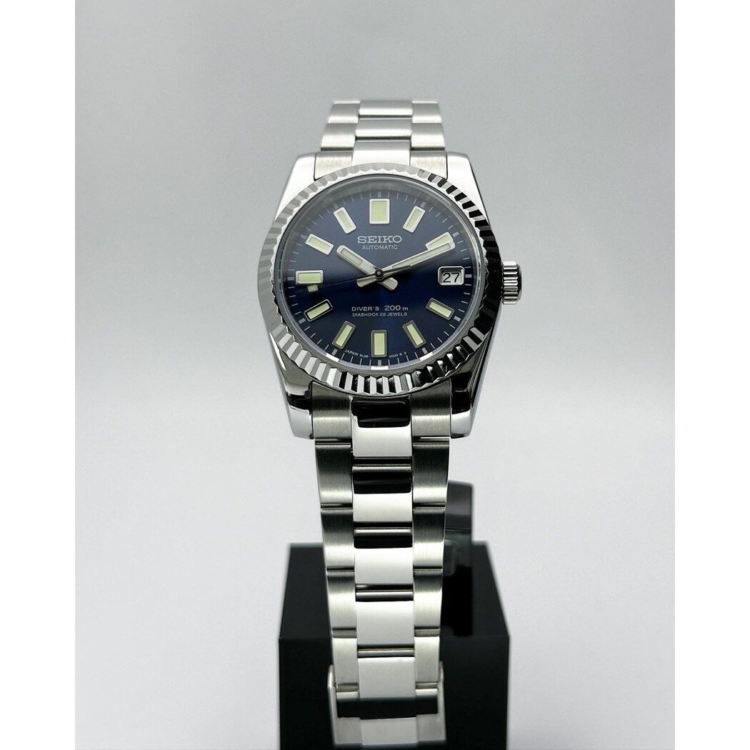 Custom Seiko Mod • Blue 62mas Datejust • 36mm